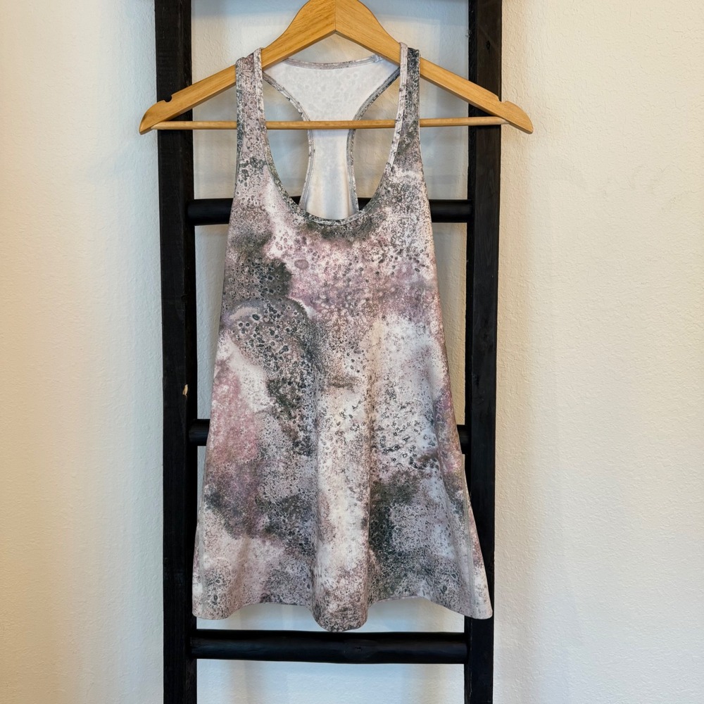 Lululemon Align Tank Top Womens Marble Print Activewear Sz 6